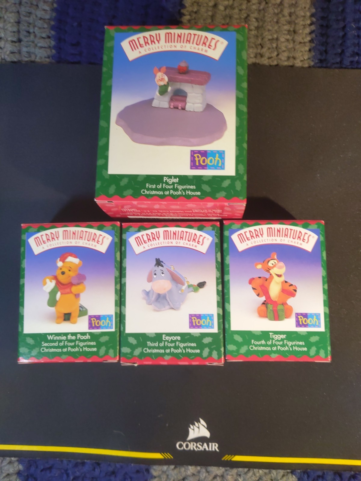 Hallmark Merry Miniature 1999 Complete Set WINNIE the POOH Tigger Piglet Eeyore