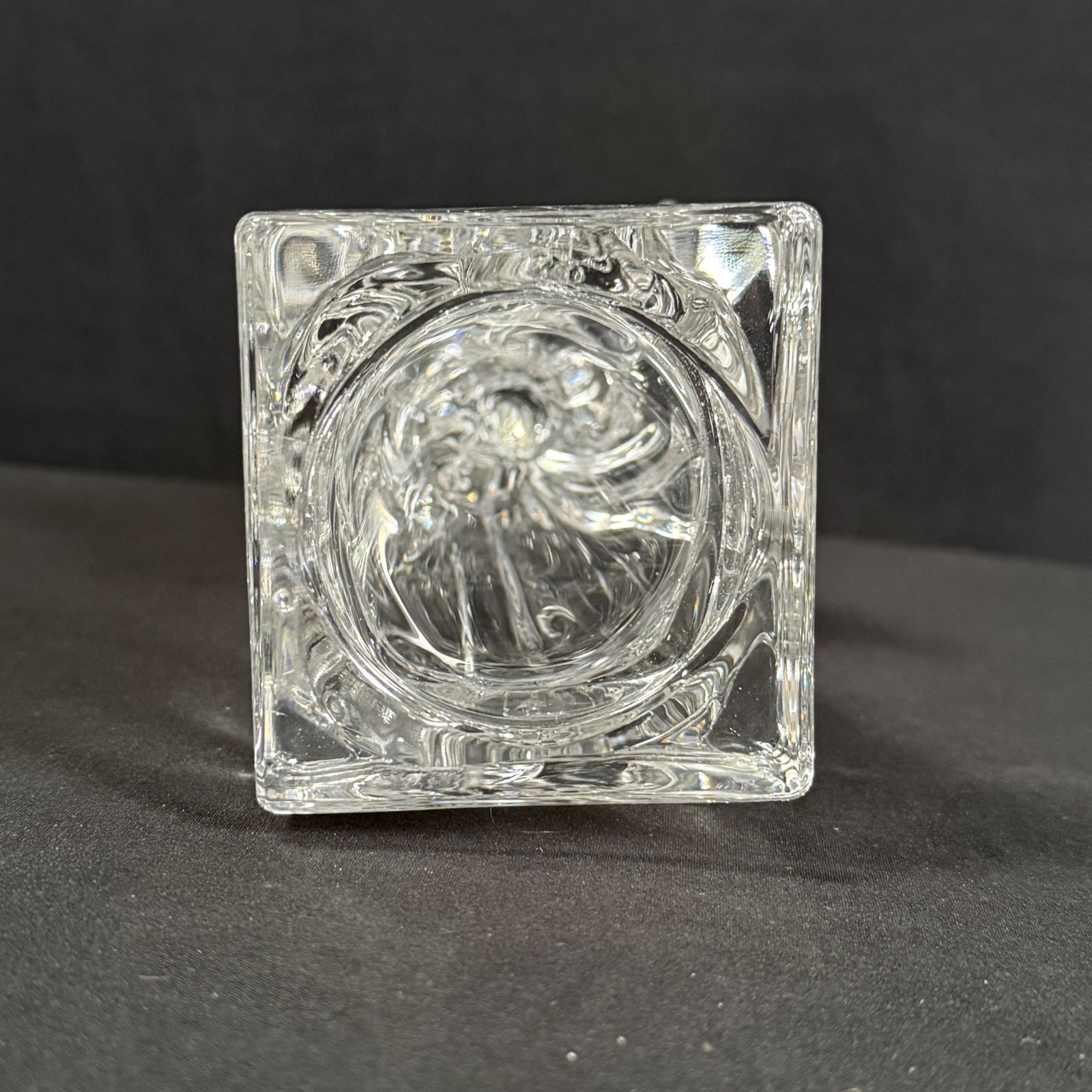 Mikasa Herald Collection Angelic Violin Figurine 7.5″ Clear Lead Crystal Vintage