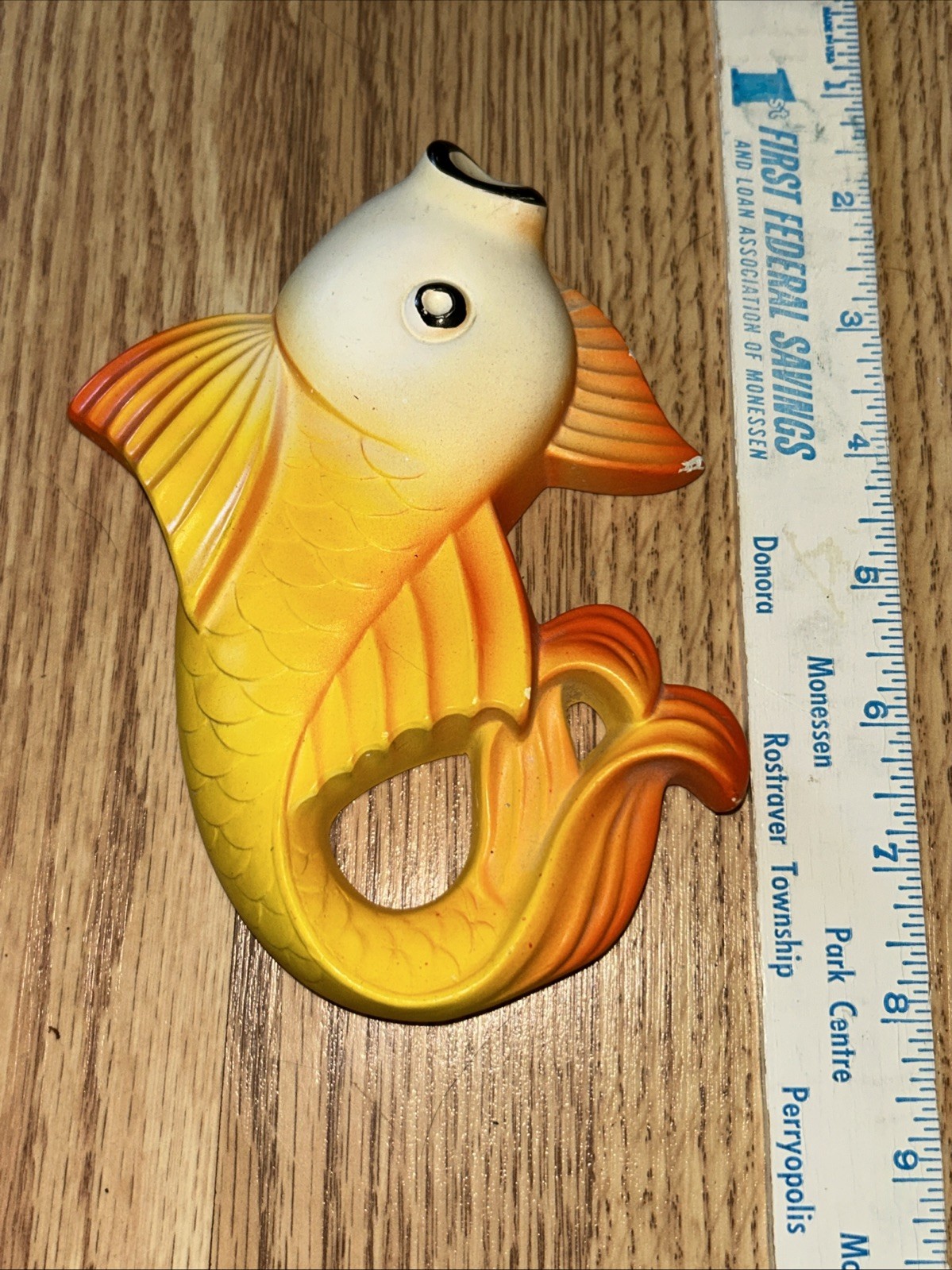 Miller Studios Chalkware Fish Wall Decor Set 1970s MCM Bathroom Rare