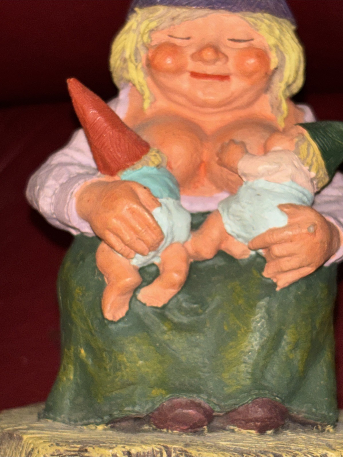 Rien Poortvliet “Catherine with babies” Gnomes figurine By Egbert Twin Gift