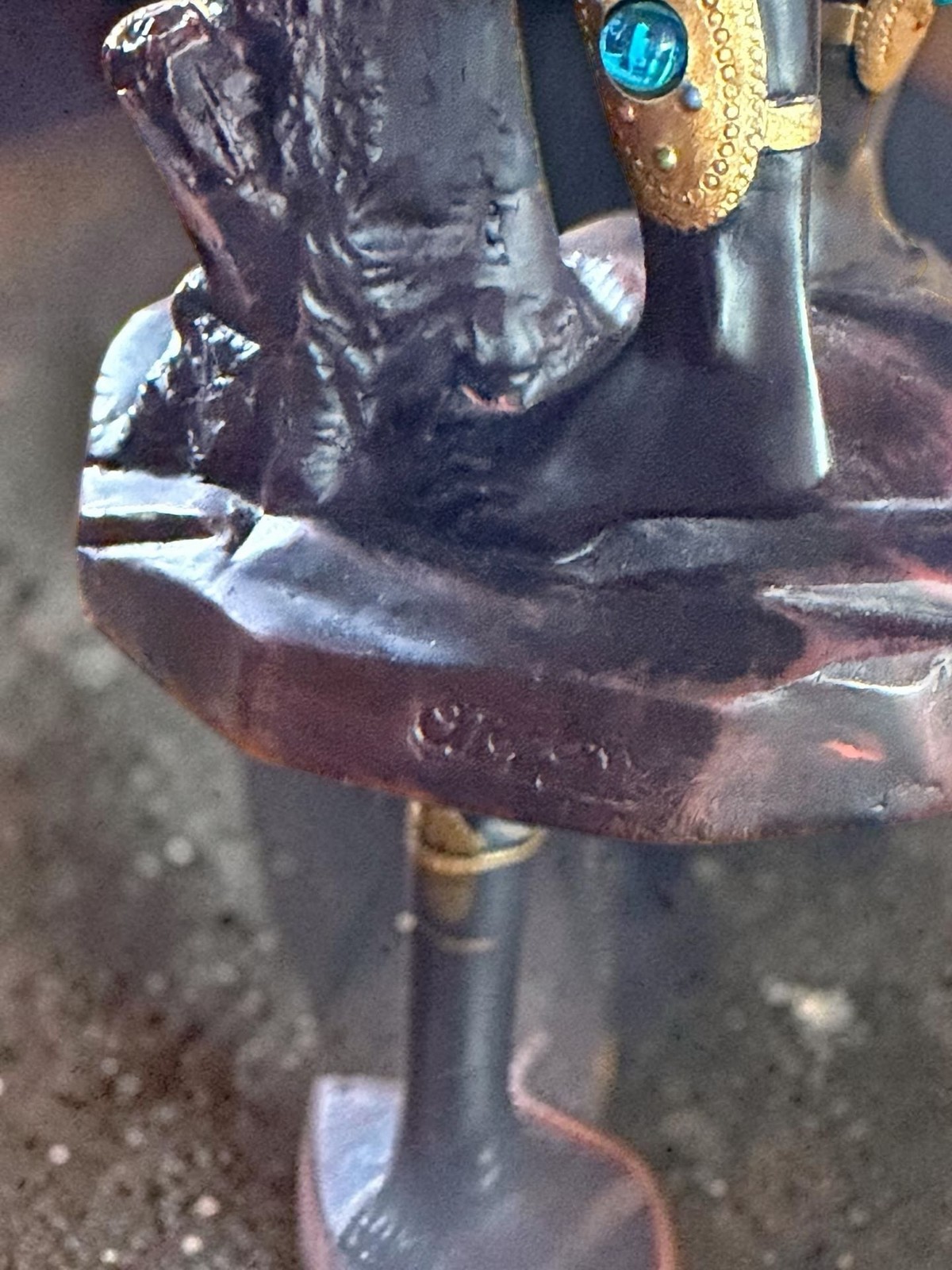 Baroque Style Blackamoor Figurine Statue Holding Serving Tray