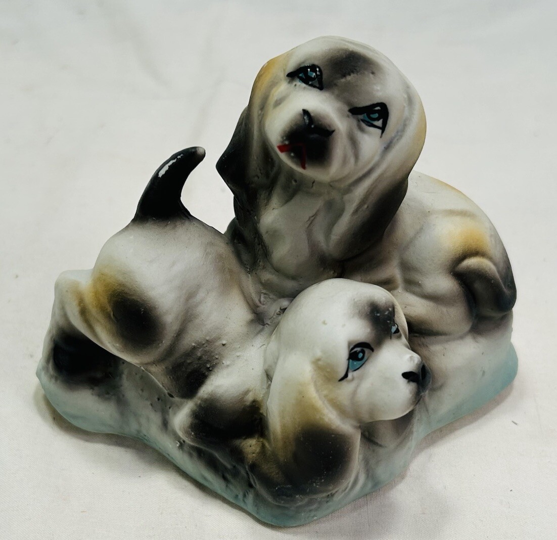 Vintage Lot of 12 Porcelain Ceramic Various Dog Figurines 2 in to 4 in READ