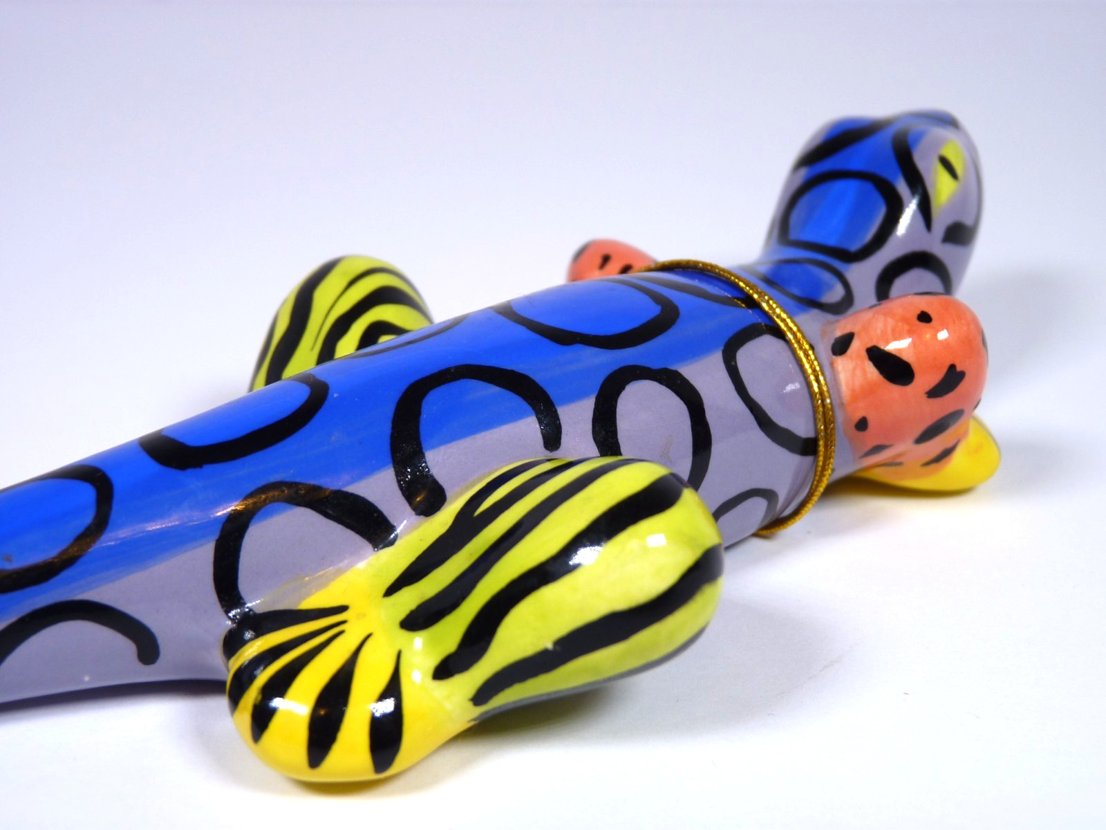 Erich Emmenegger 2007 Studio Design GECKO Lizard Ceramic Figurine HTF Retired R4
