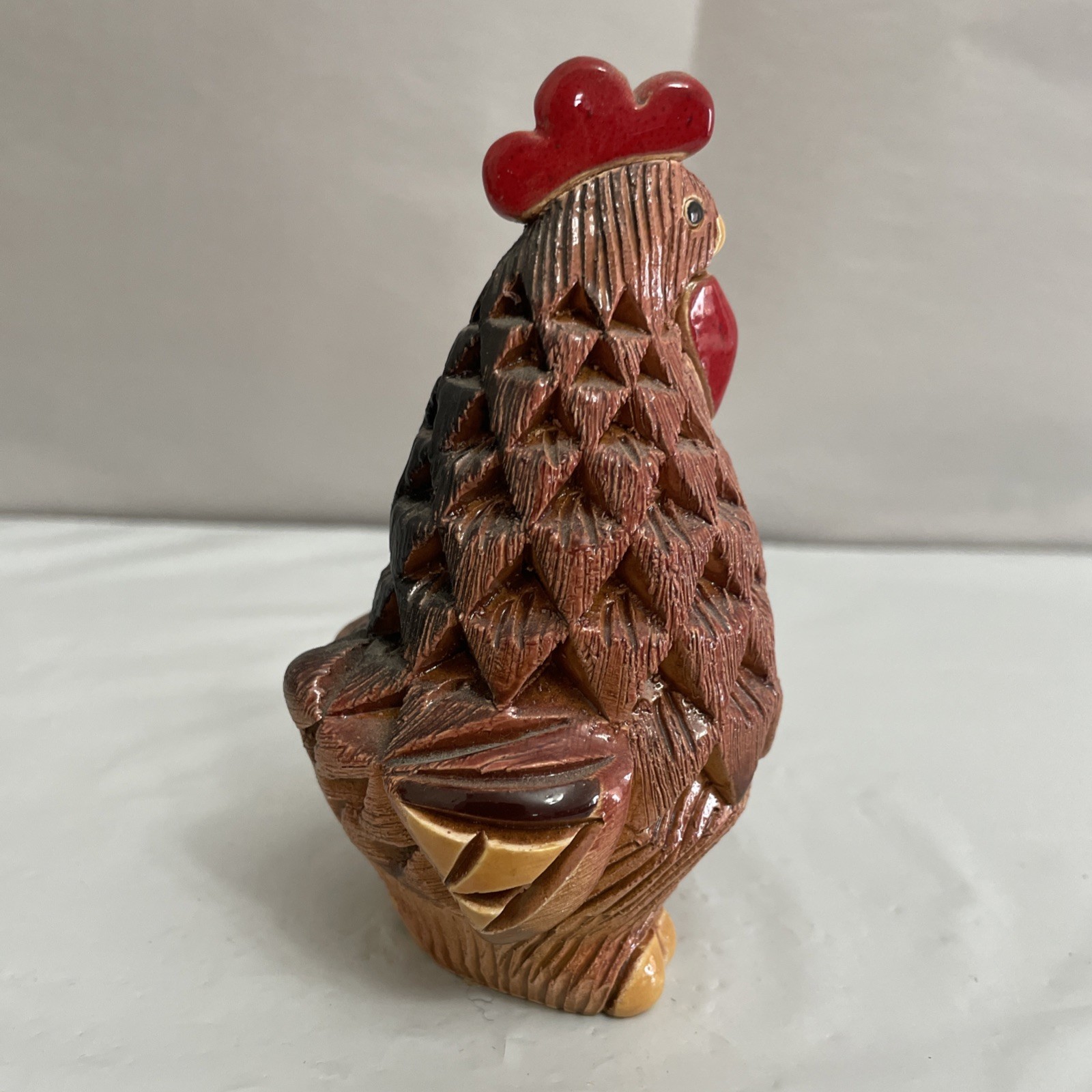 Artesania Rinconada Sunrise Rooster Figurine Retired Handmade Ceramic 5.25”Tall