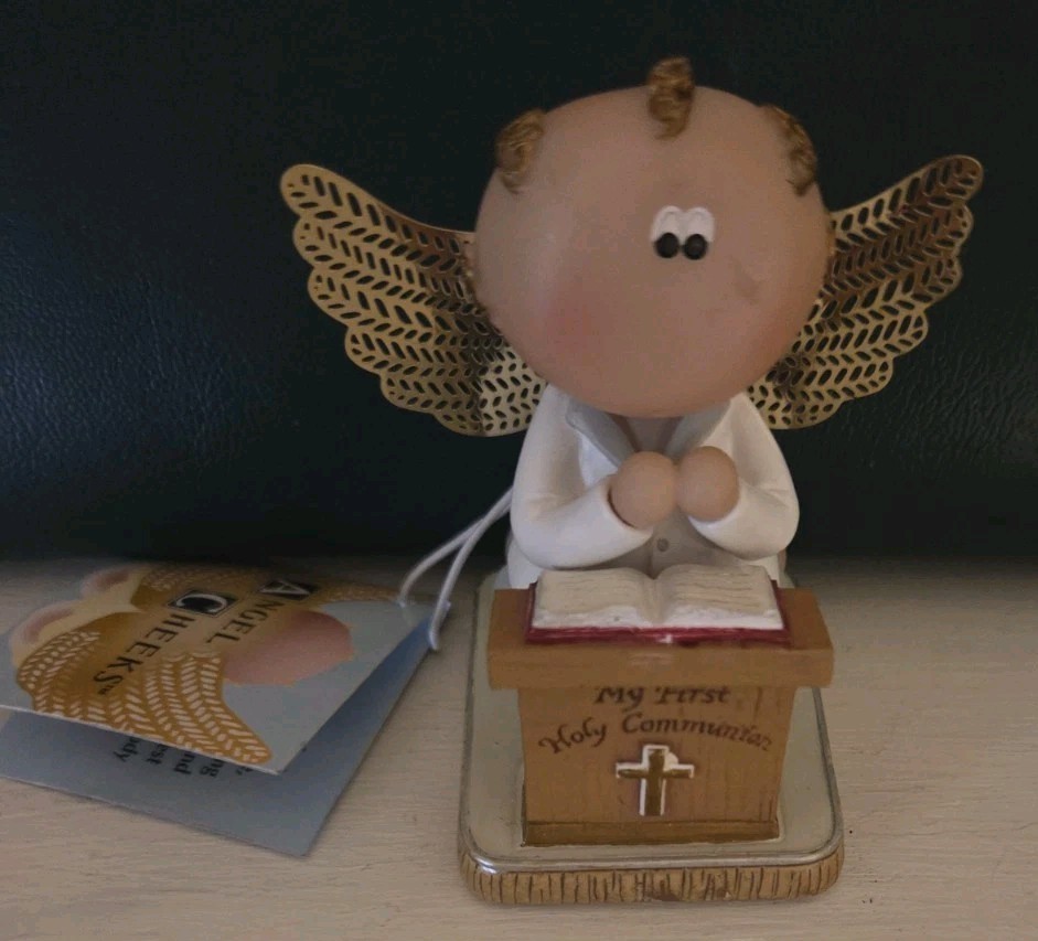 Angel Cheeks Figurine Item# 31910 My First Holy Communion Russ Kirks Kritters
