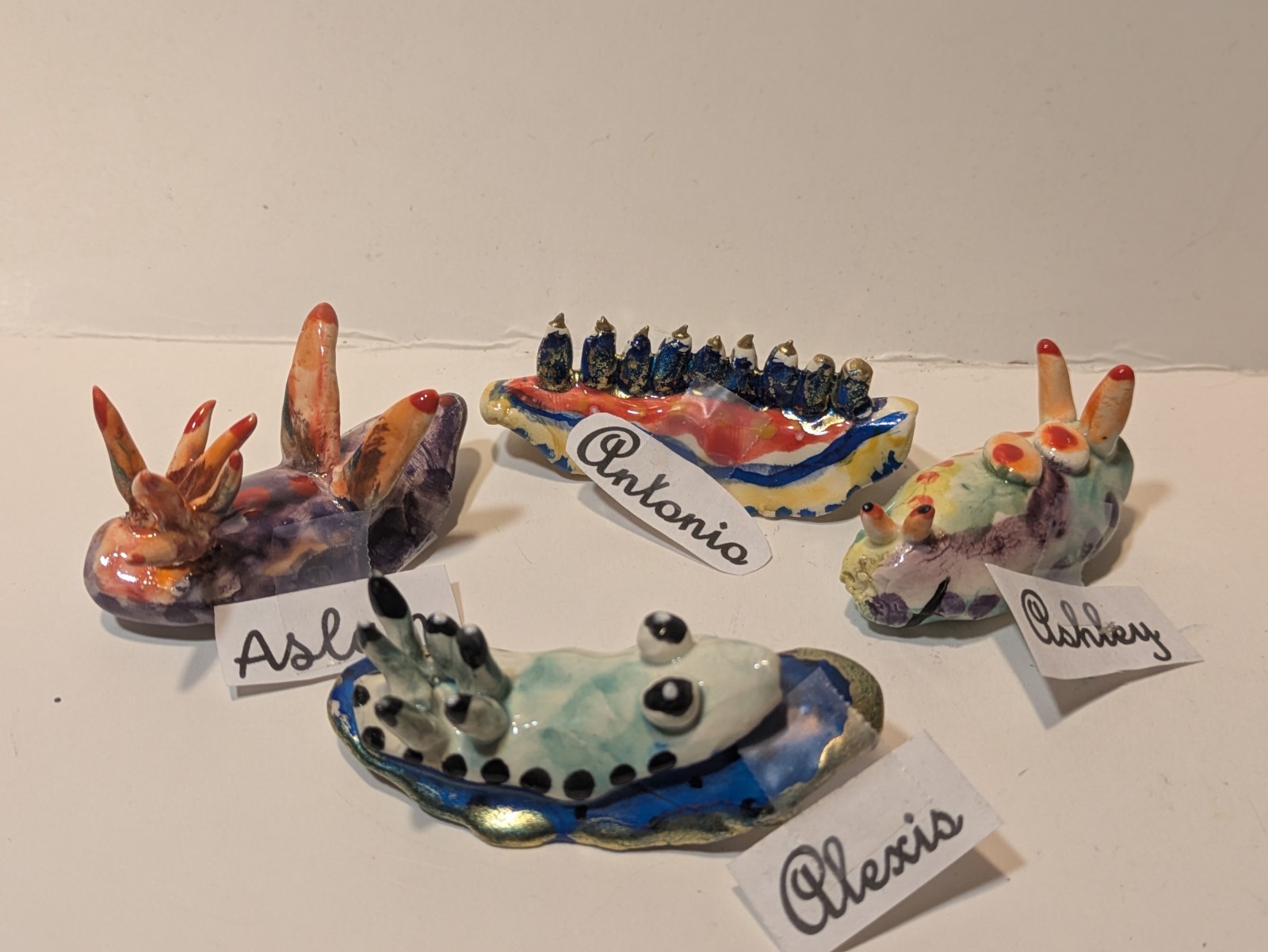 Whimsiclay Nudibranch Ashley Funny Handmade Original Figurine by Amy Lacombe