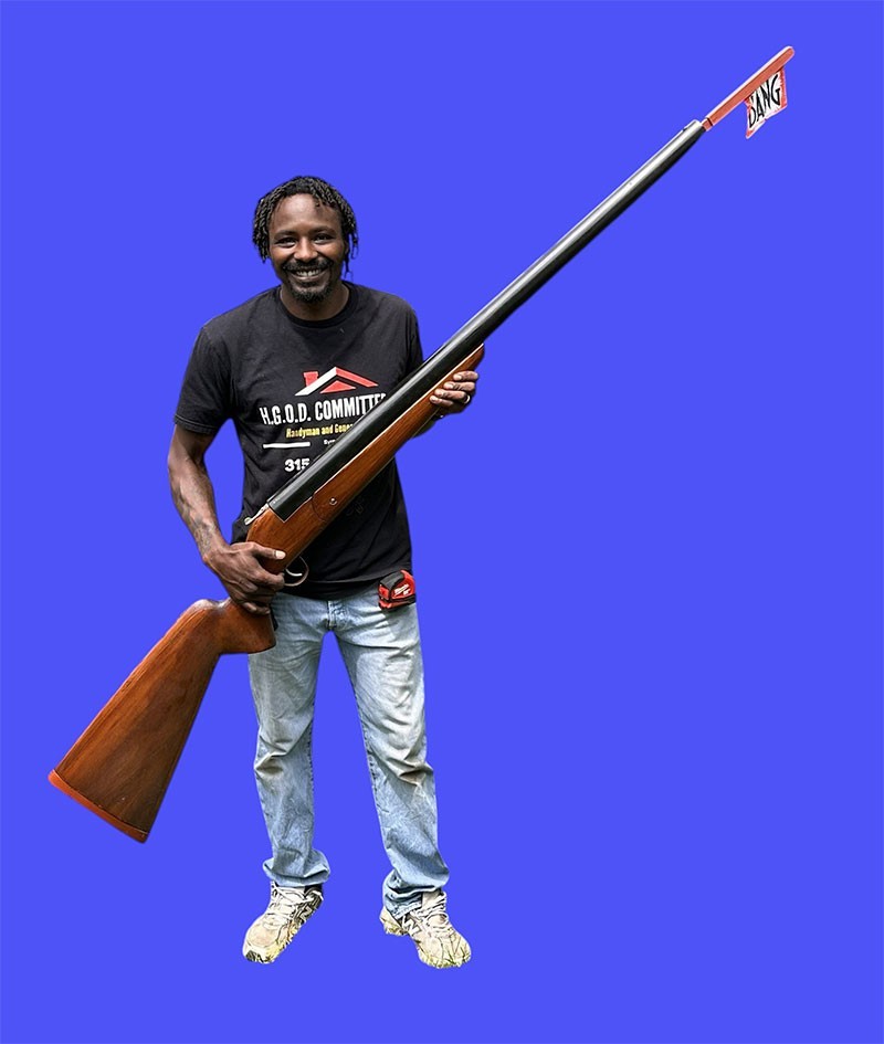 ALL WOOD SHOTGUN REPLICA FOR A HUNTERS “MAN CAVE” HAND MADE