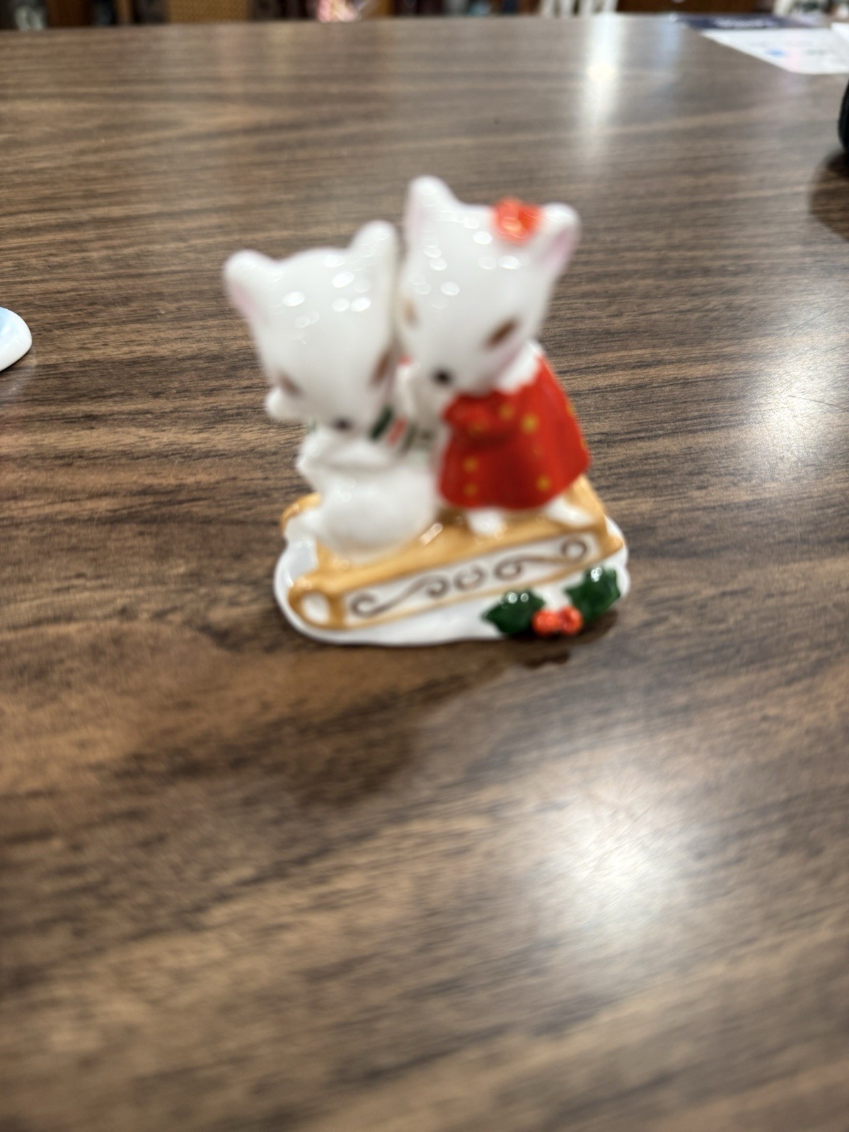 Vtg Set Of 3 Enesco Maruri Masterpiece Mice Figurines 1977 Bone China Winter