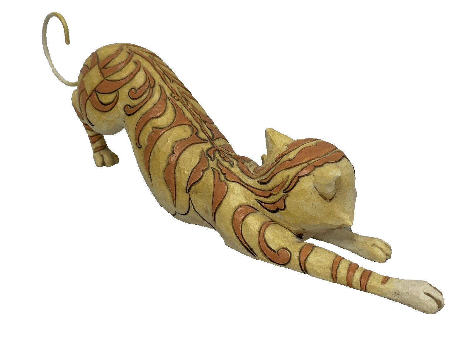 Jim Shore Heartwood Creek Tabitha Stretching Tabby Cat Figurine 4037657 Retired