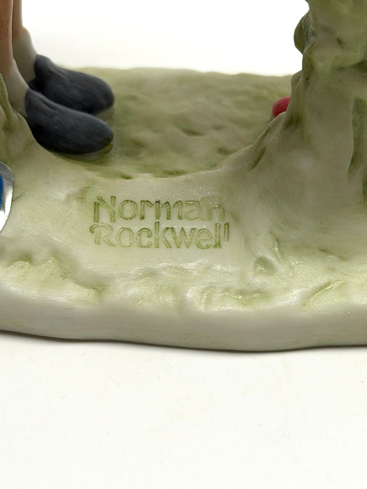 Vintage Norman Rockwell Missing Tooth Figurine Post Gorham Japan 1974