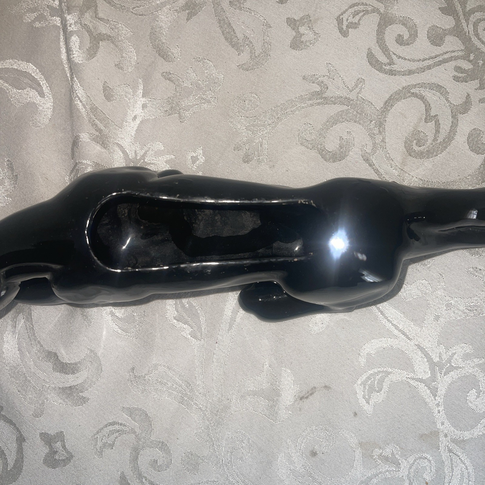 Haeger Mid-Century Black Panther Ceramic Planter 15in Great Condition! See Pics!