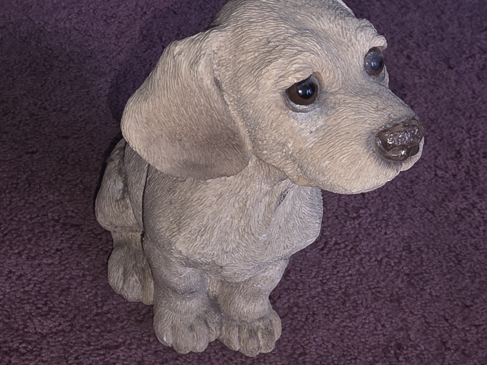 Vintage Golden Retriever Labrador Sitting Figurine 6.5” Tall Resin C Critters