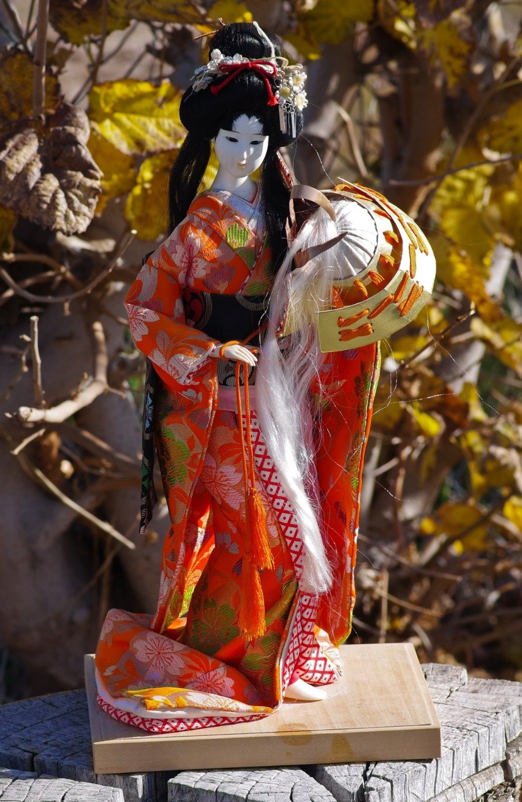 VINTAGE Figurine Nishi Geisha Kabuki Doll Large 17″ Made in Japan 1950’s
