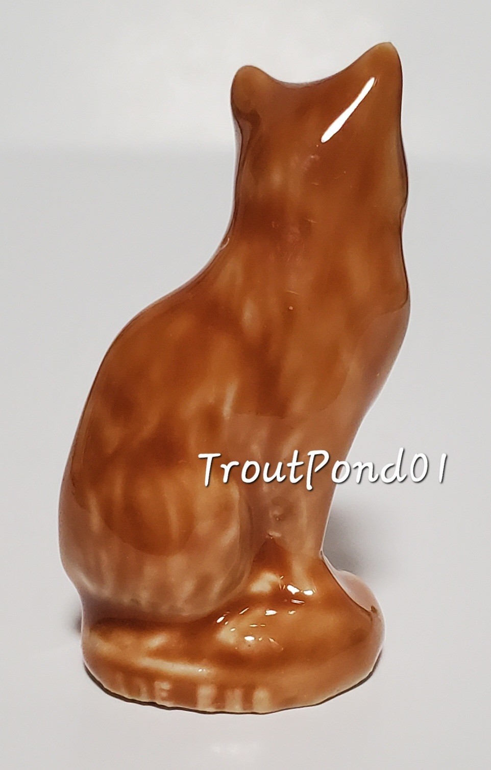 Wade Whimsies Cat Porcelain Figurines RARE Ginger KS Wader LE 1977 #38 Tom Smith