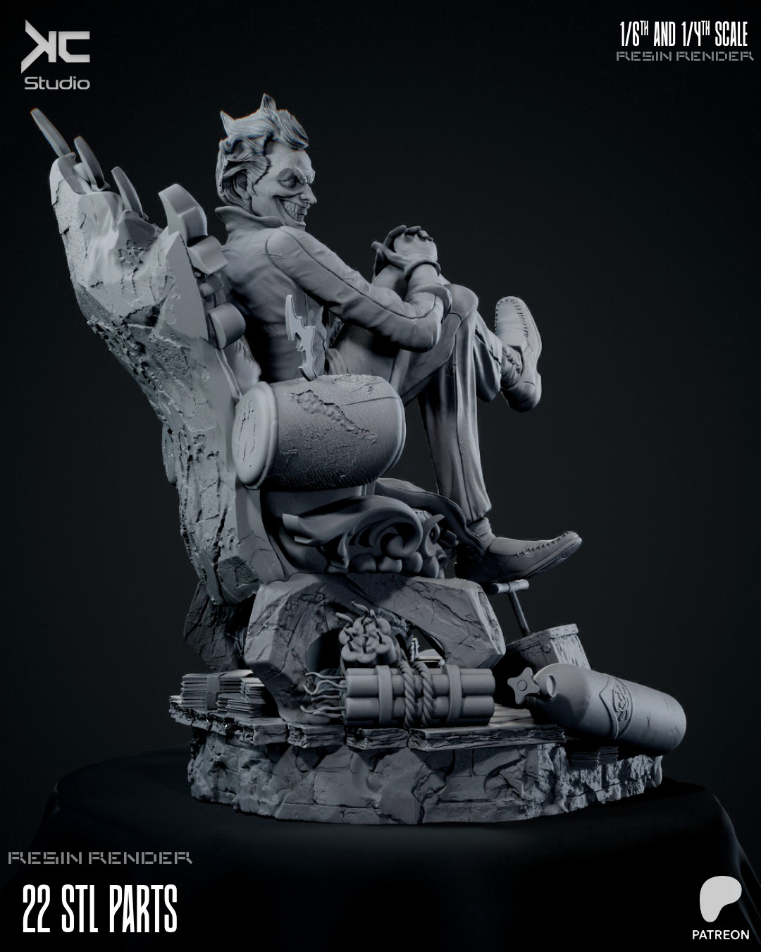 Joker | DC Comics | UNPAINTED | 1/6 Scale Resin Kit