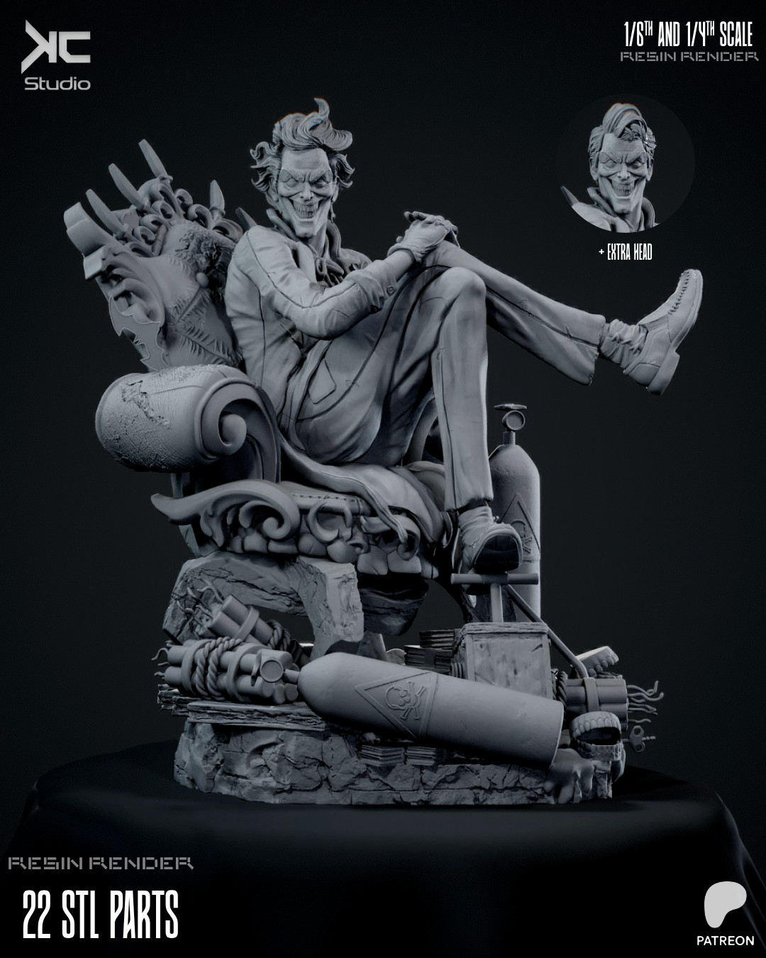 Joker | DC Comics | UNPAINTED | 1/6 Scale Resin Kit