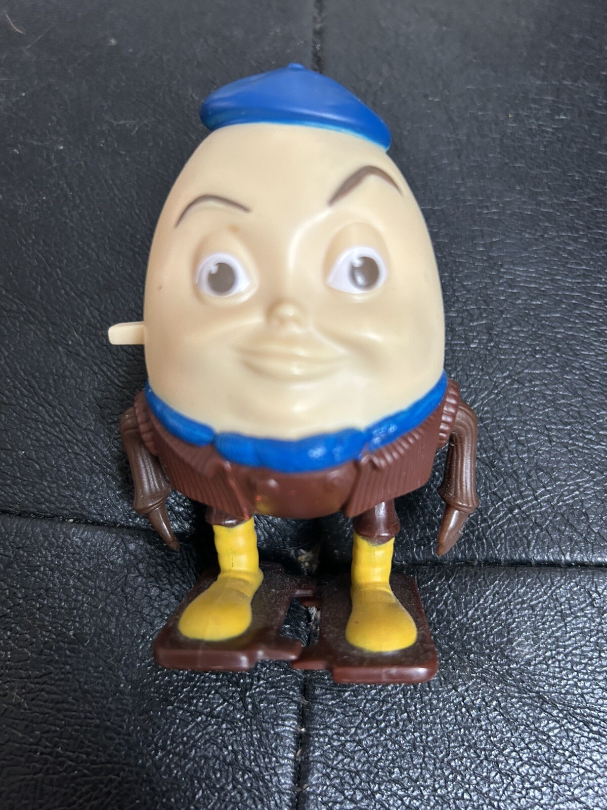 Vintage Lot of 3 Humpty Dumpty-Wind-Up Toy/Figure & Silver Trinket Box W/ Lining
