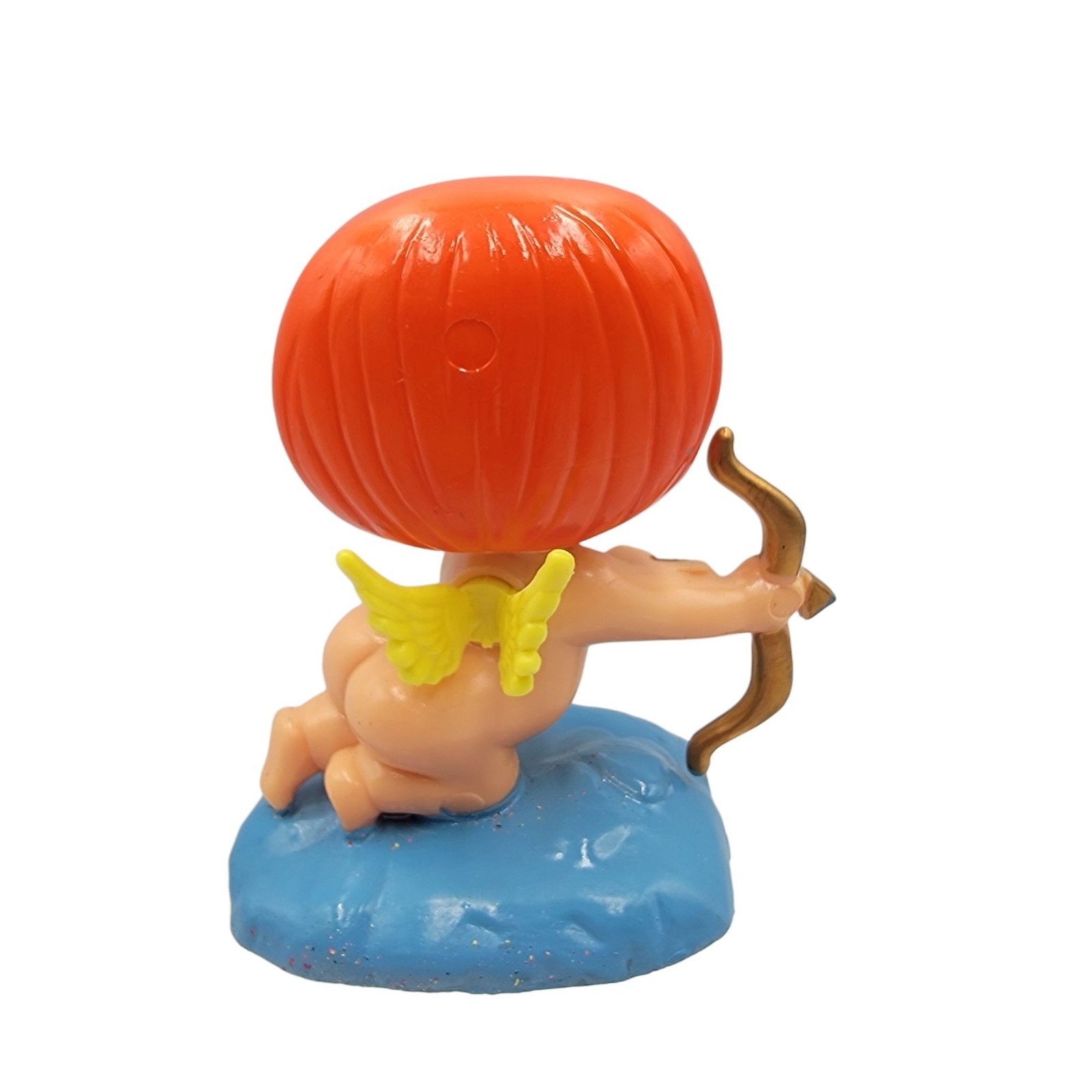Wallace Russ Berries Cupid Figurine 1971 Hong Kong Orange Hair Wings Bow Arrow