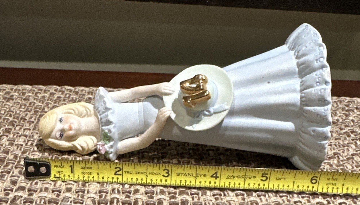 Enesco Growing Up Girls 14th Birthday 6” Porcelain Figurine 1981