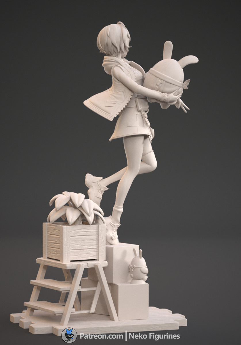 Belle Figurine Zenless Zone Zero Hand Painted Model / DIY Kit 25 pcs