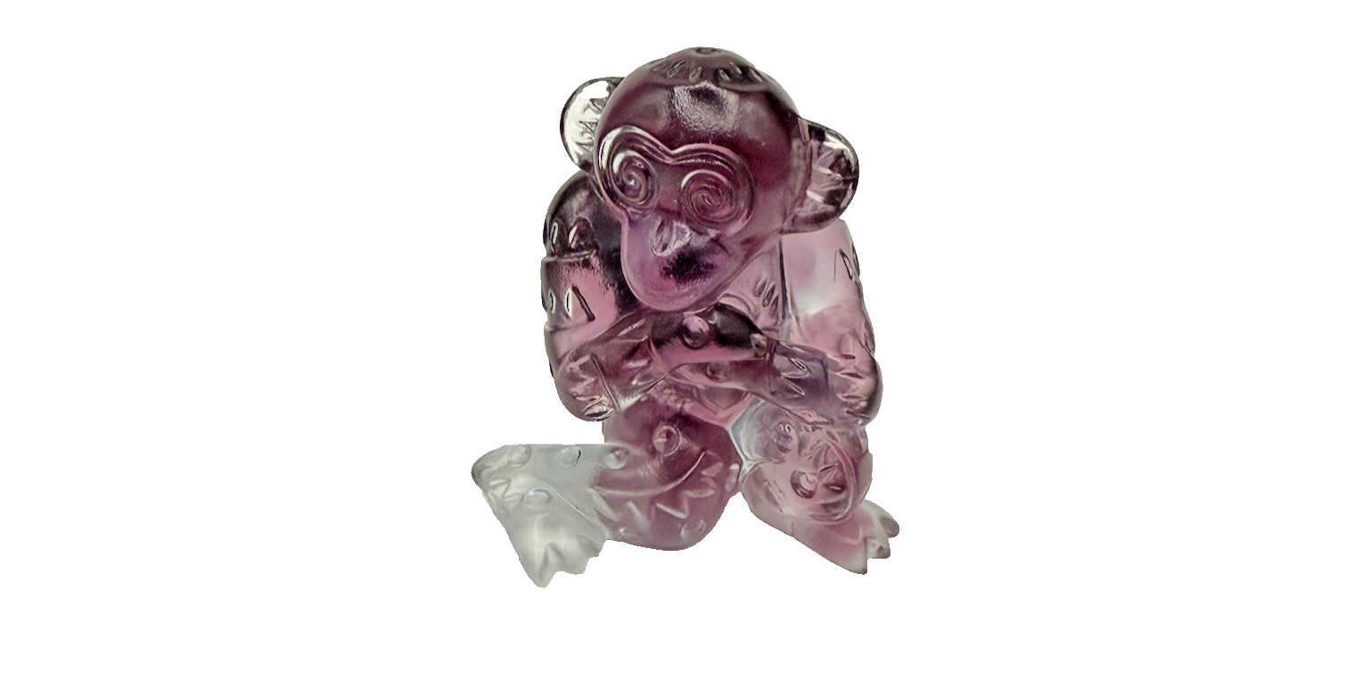 Liuligongfang Sign of Zodiac Little Monkey Signed Limited Edition Glass Figurine
