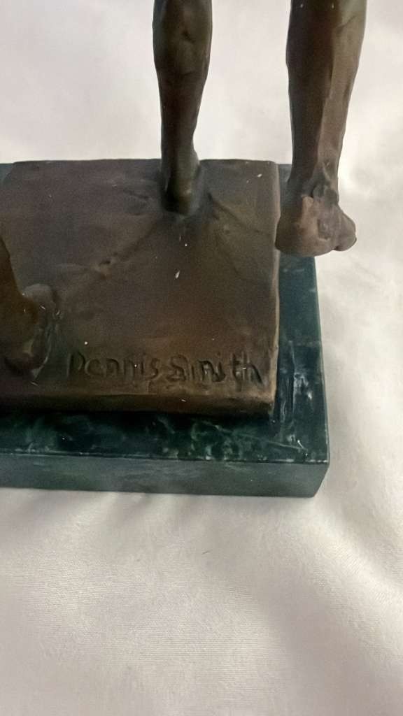 TreeHouse Galleries Dennis Smith “The Veteran” Signed Bronze Sculpture 7.25in