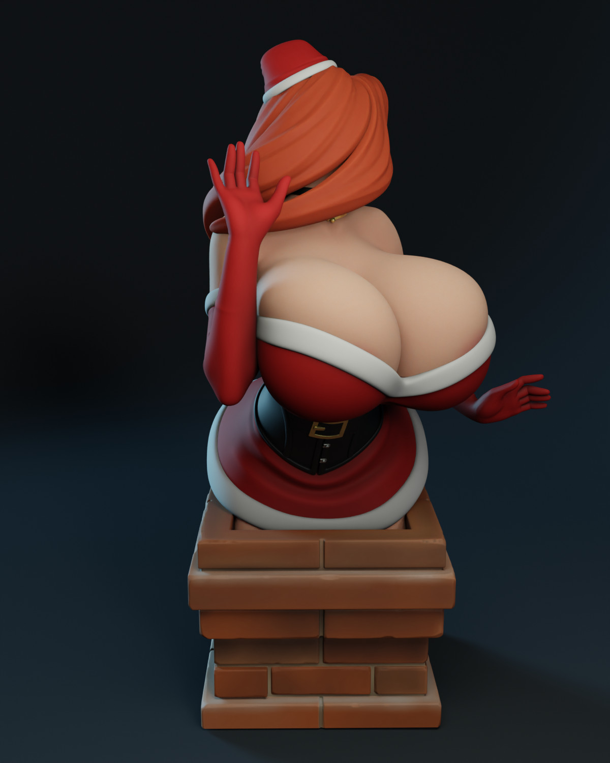 Texelion Santa Pin Up Jessica Rabbit, Velma, 2B, Elastagirl Unassembled 30 CM