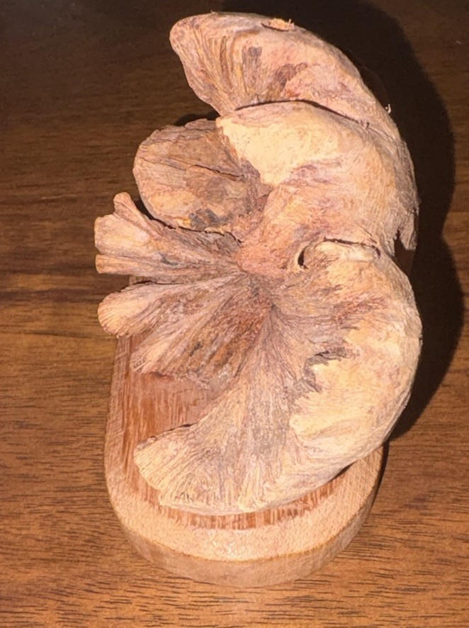 Wooden Figurine, Handicraft, Sculpture, Flower, Decor, Gift for Them!