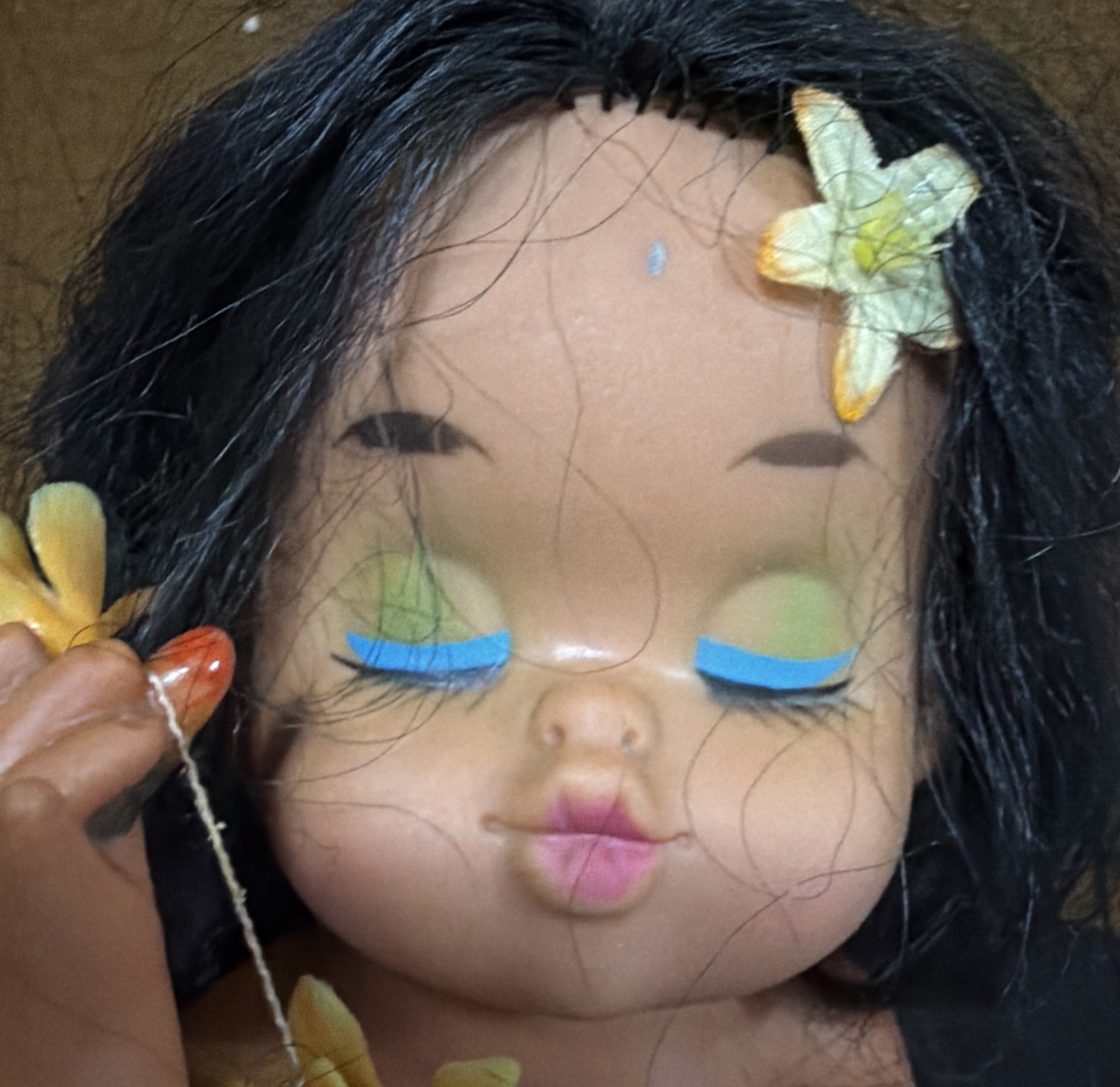 Vintage Pair Of Hawaiin / Samoan / Polynesian Boy And Girl Figures/ Dolls