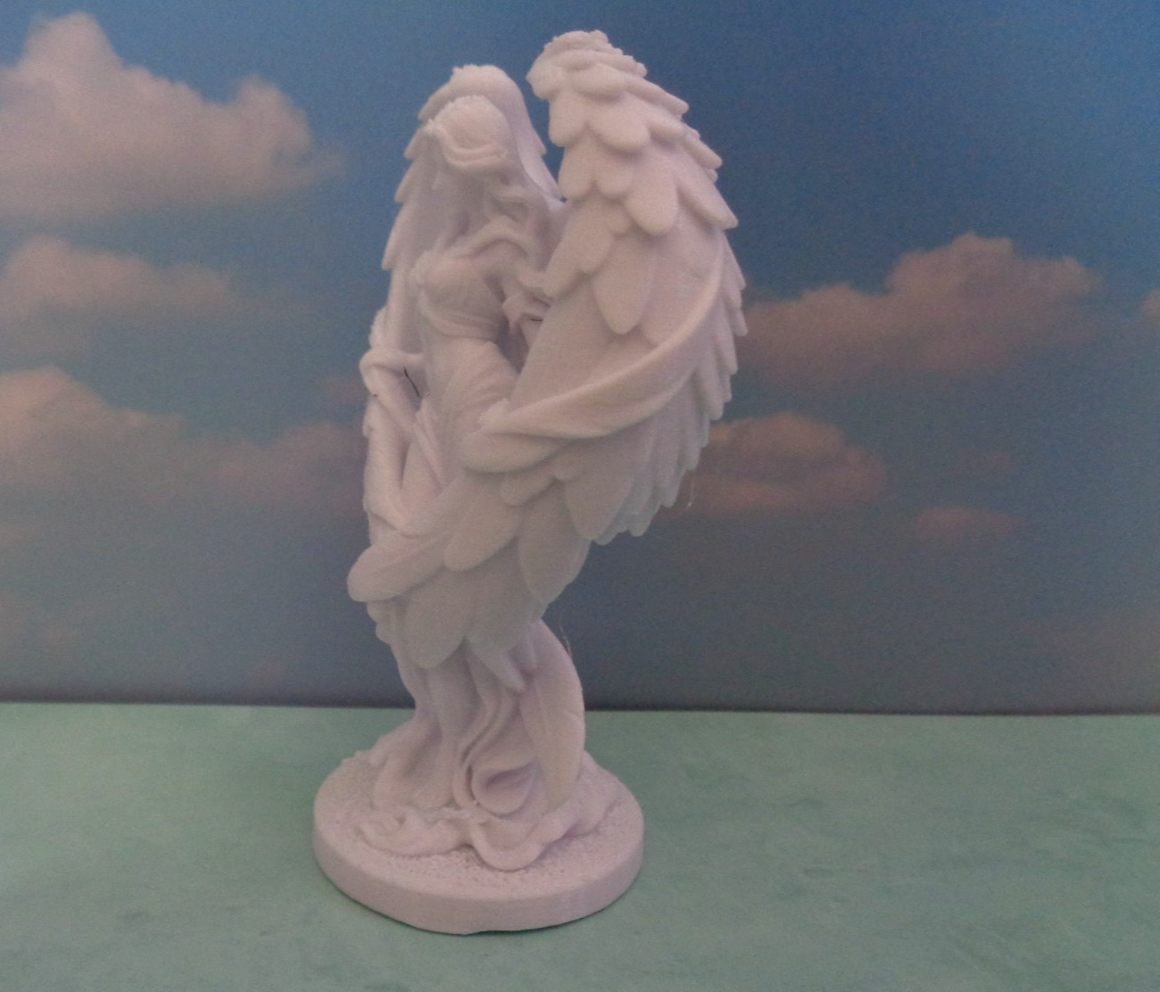 3D Printed White Angel Statue/Figurine