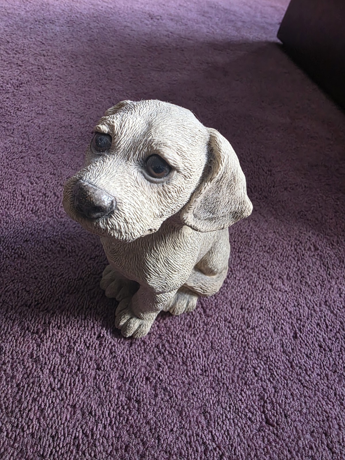 Vintage Golden Retriever Labrador Sitting Figurine 6.5” Tall Resin C Critters