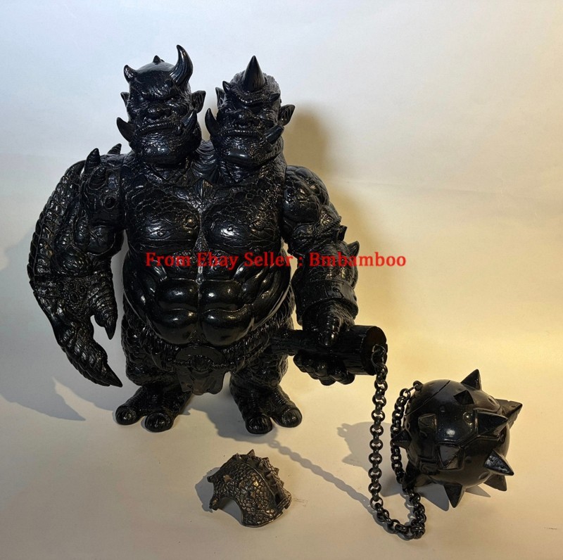 Donn Luger Behemoth Luger Black Blank Body Orc Sofubi Figure Designer Toys Rare