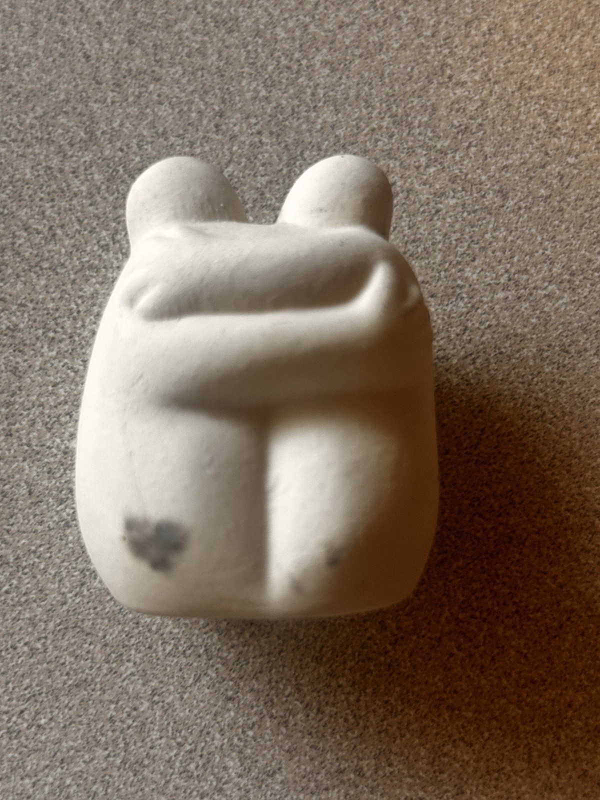 S. Co. Ceramic Abstract Art Figurine Small Beige Matte 2in 2.5×1.5in Any Room