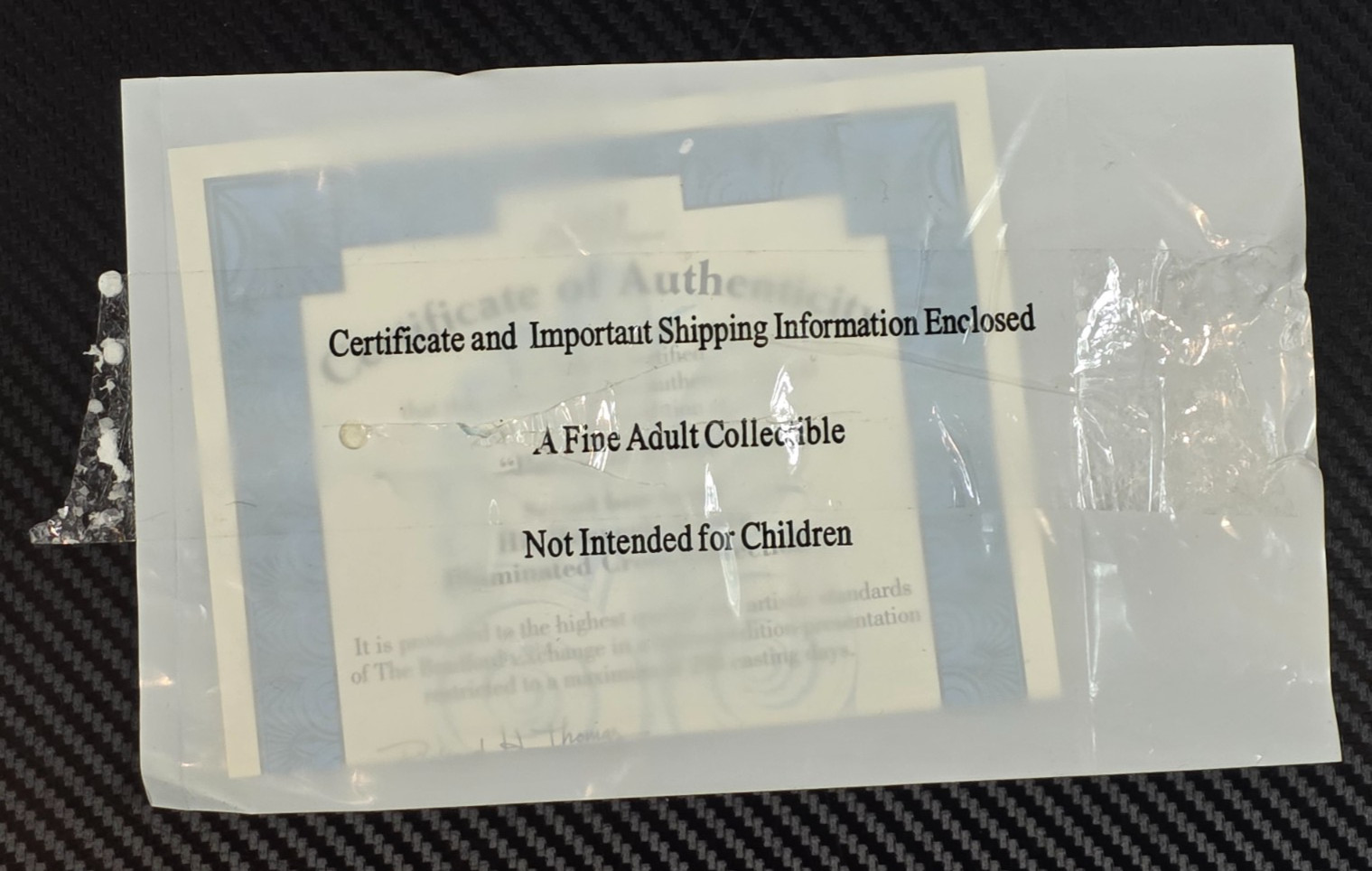 Bradford Exchange Prince Of Peace Glass Cross Sculpture Issue #2 Ltd Ed No.A6869