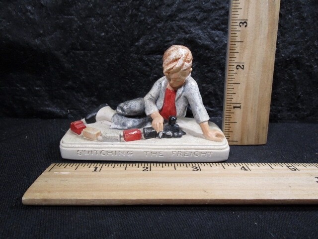 Sebastian Miniature Figurine — SWITCHING THE FREIGHT — A Keeper