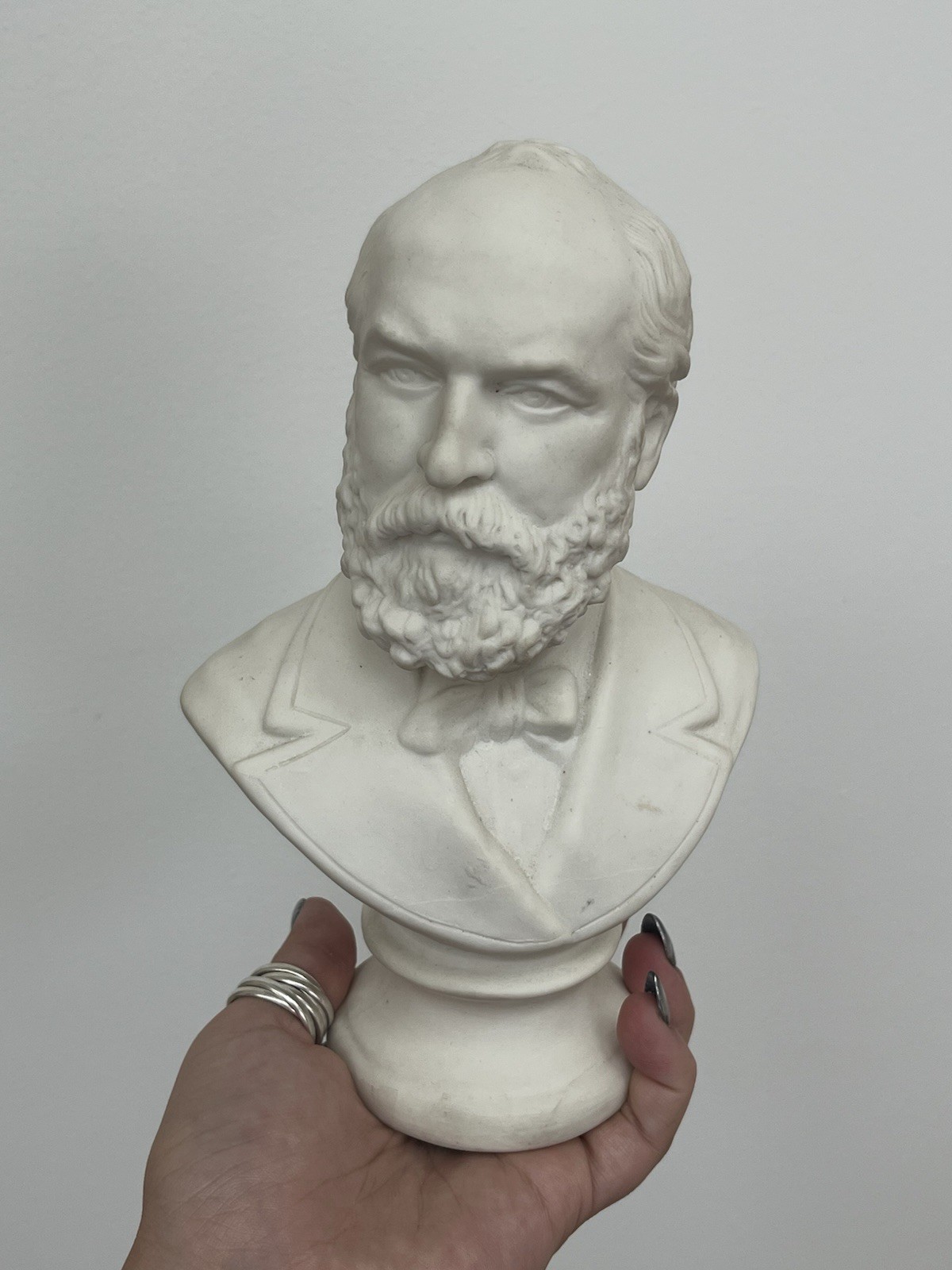 Vintage James Garfield Bust Figurine