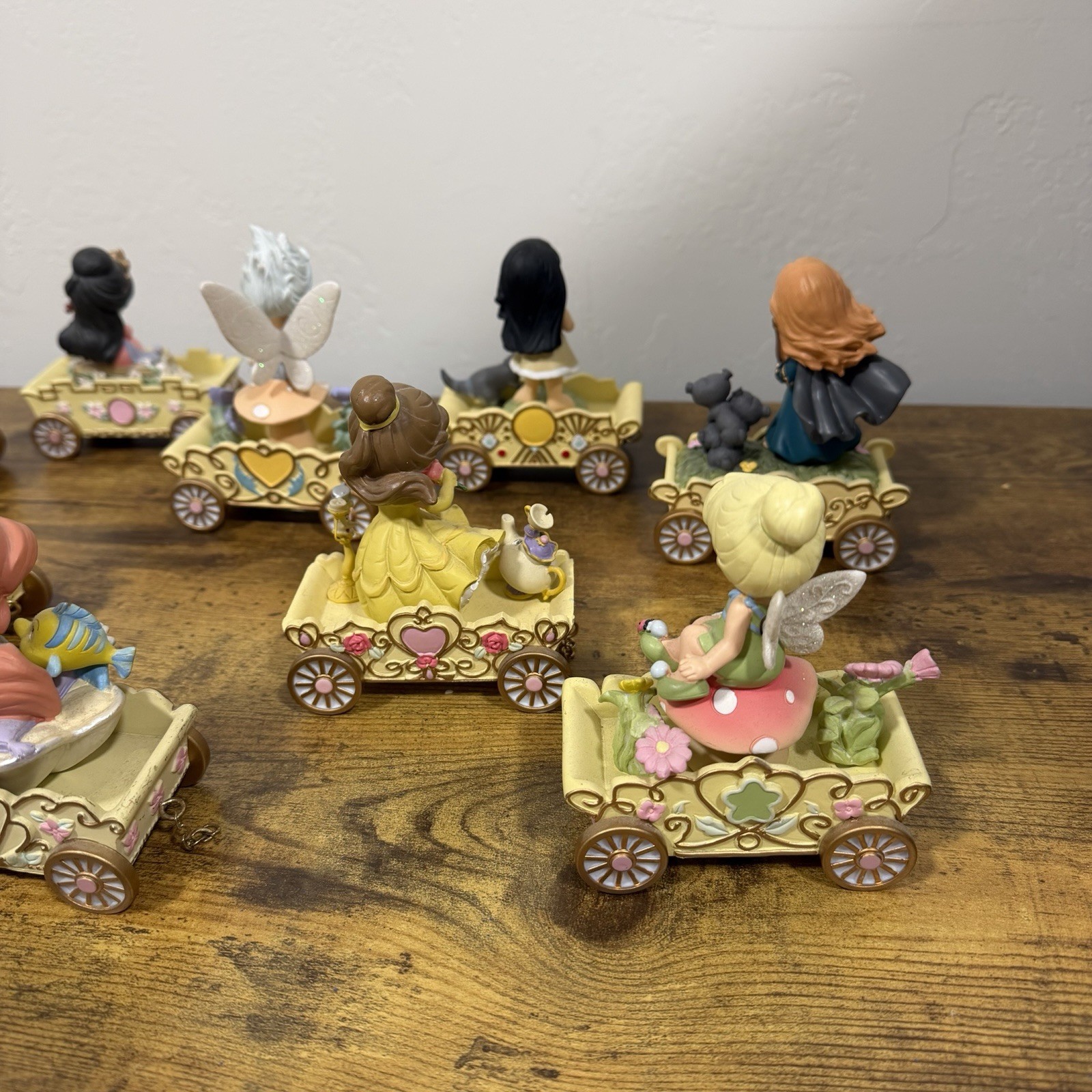 Precious Moments Disney Princess Parade Birthday Train Set 13 Pieces 1-12 READ