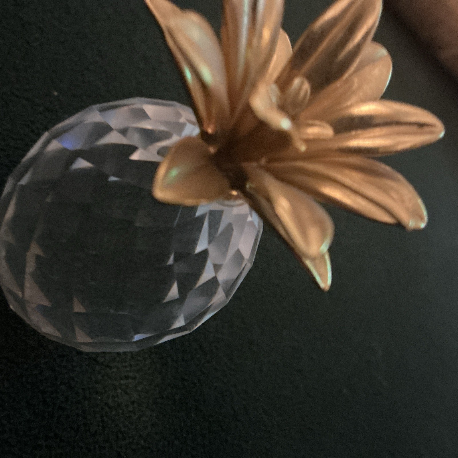 Pineapple Swarovski Crystal Small Sparkling Fruit Collection 2 1/4″