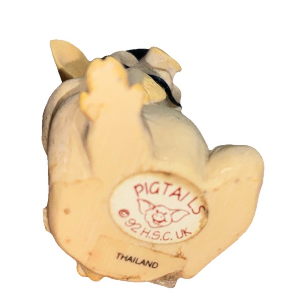 Pig Figurines Resin 2″ Pigtales HSC UK JS Toys Lot Of 8 90s Vintage