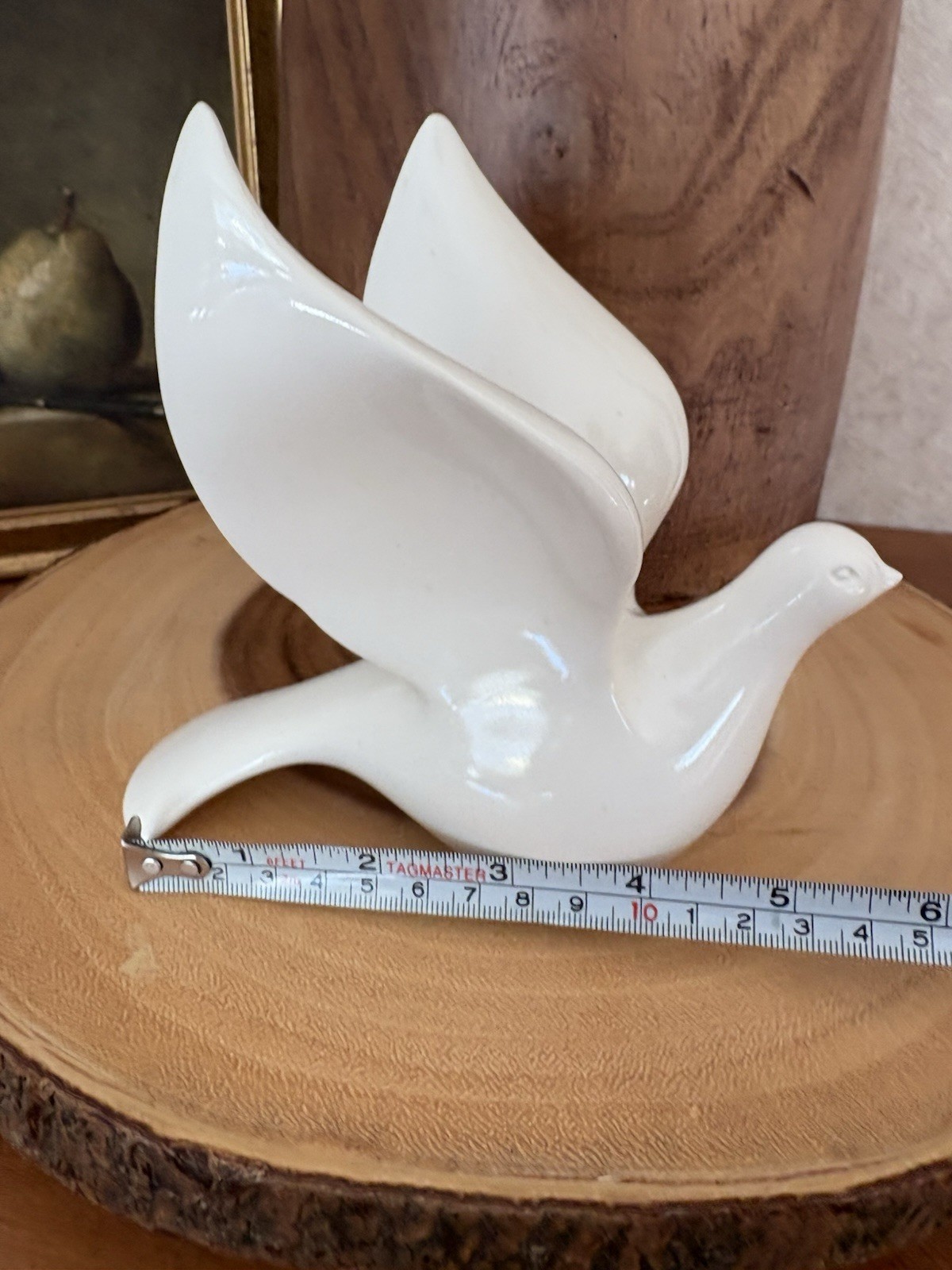 Home Interiors Doves, Porcelain, Vintage, 3” Tall, 6” Long 1998