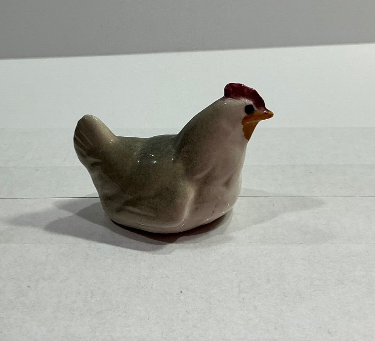Vintage Bone China Napco Japan Miniature Chicken Hen Collectible Unique Gift