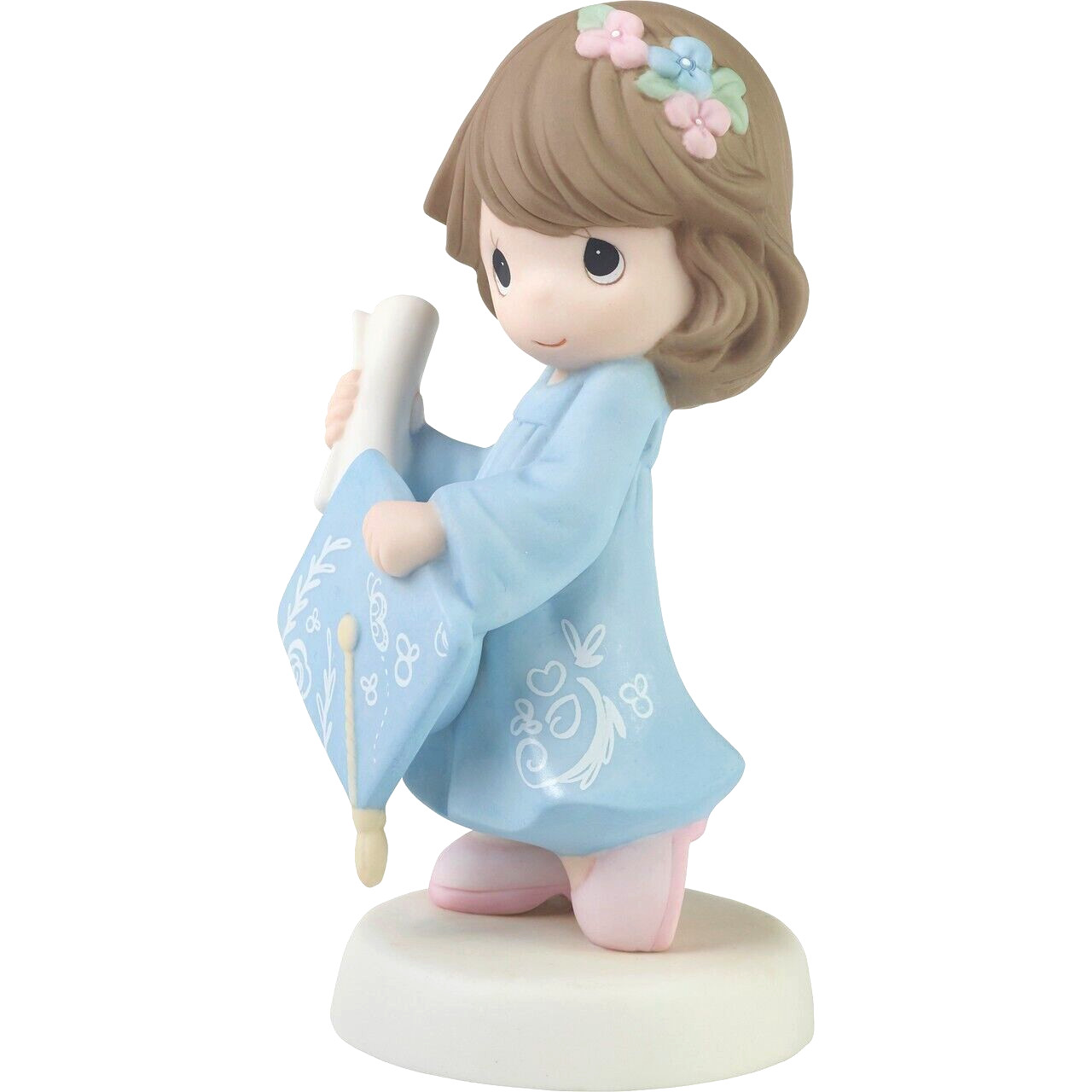 ❦ New PRECIOUS MOMENTS Porcelain Figurine GRADUATION Grads Girl Gown Diploma
