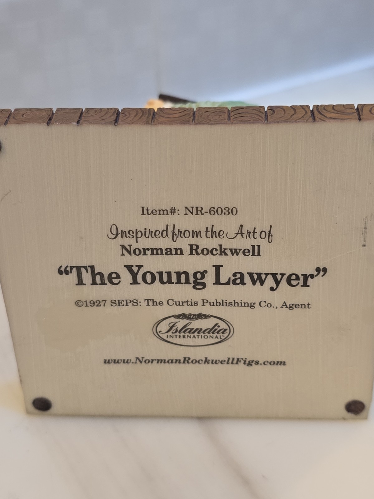 Norman Rockwell Rare The Young Lawyer Figurine In Fine Porcelain NR-6030 P2