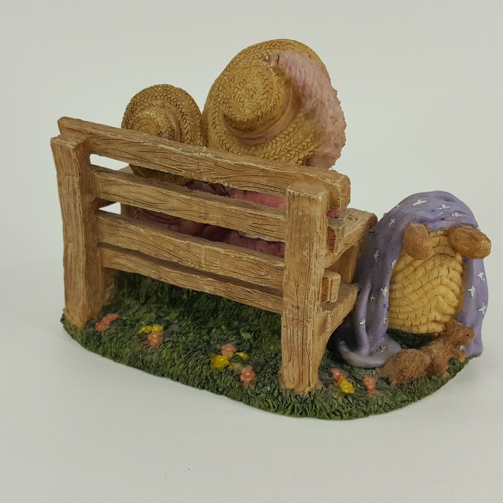 Young’s Berry Hill Bears TEND MY SHEEP Figurine Mom & Baby Child & Doll AAGR6