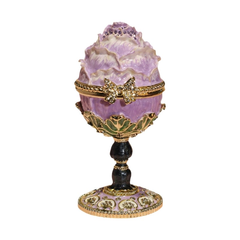 Artistic Resurrection Eggs Shaped Alloy Storage Container For Decoration