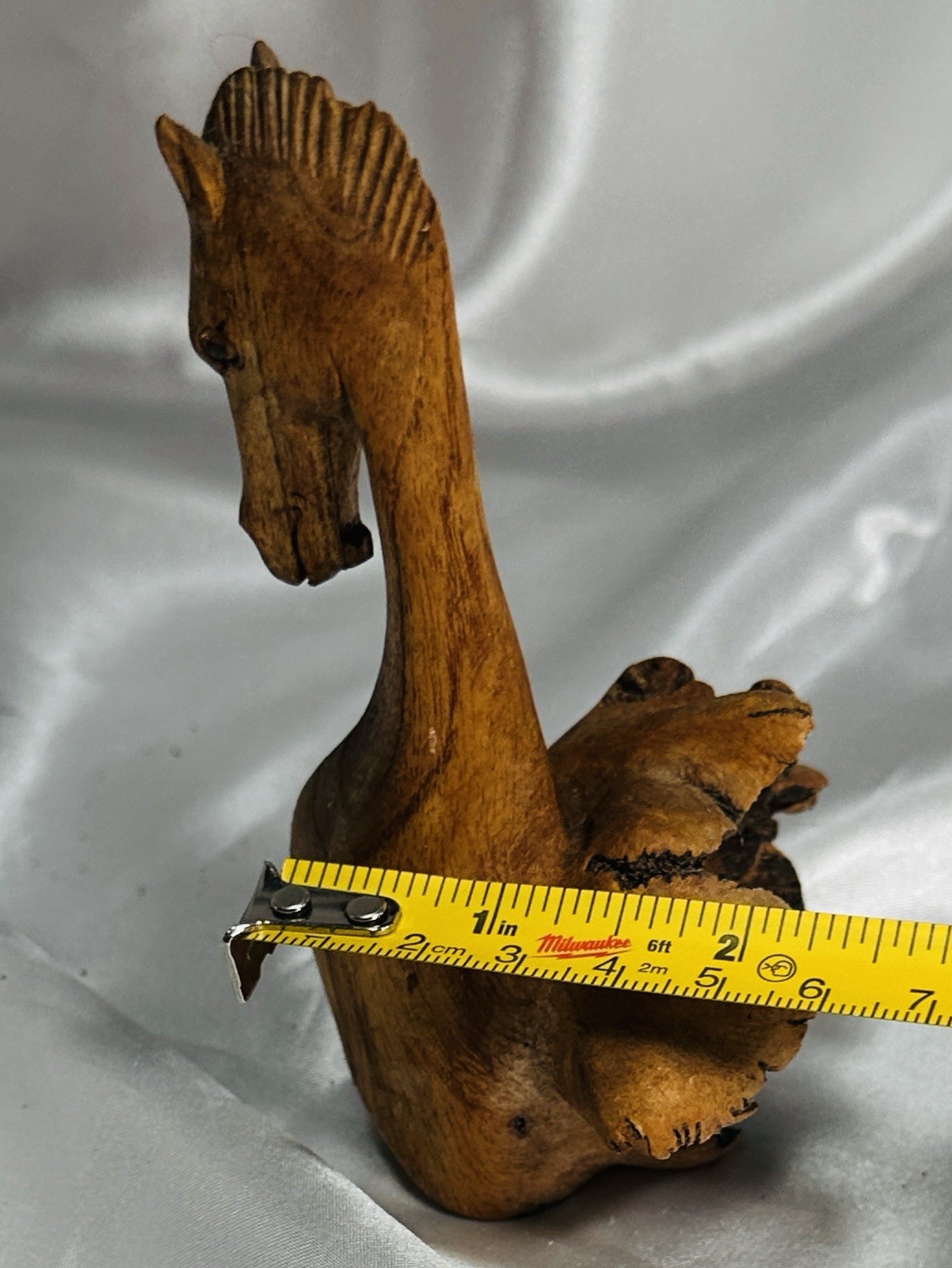 Vintage Chinaberry Root Carved HORSE Figure Handmade