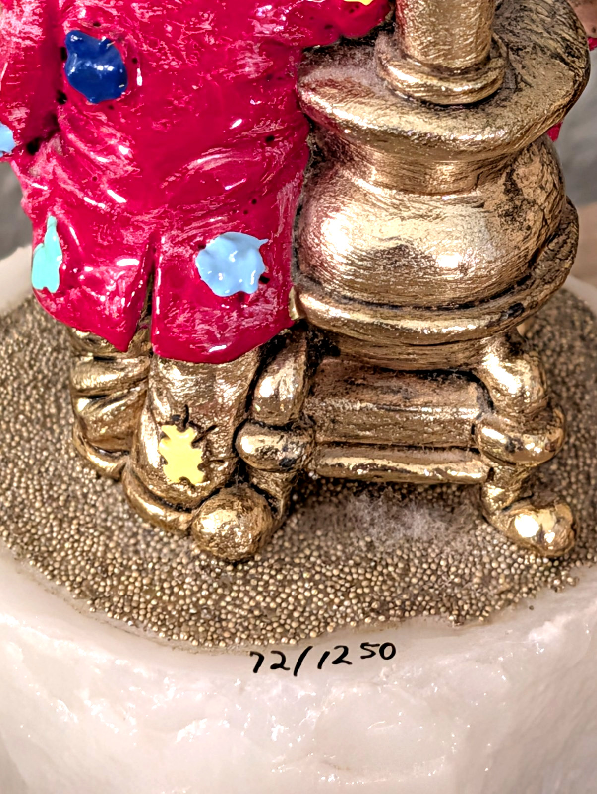 Ron Lee 1989 Ltd Ed Hobo Clown Mery Xmas Onyx Base 24K Gold Plated 72 /1250
