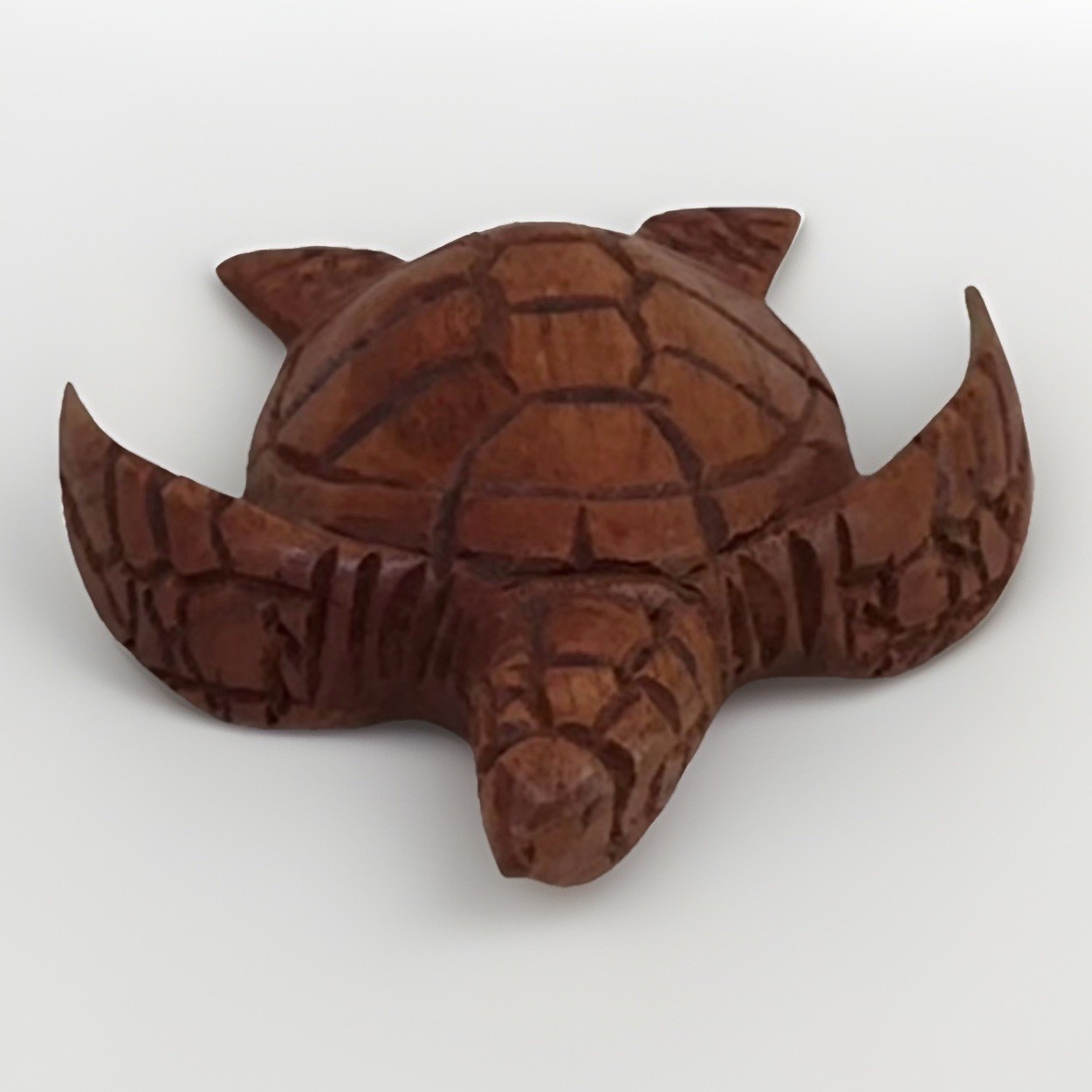 Wooden Hand Carved Sea Turtle Home Decor Sculpture Statue Figurine Tortoise