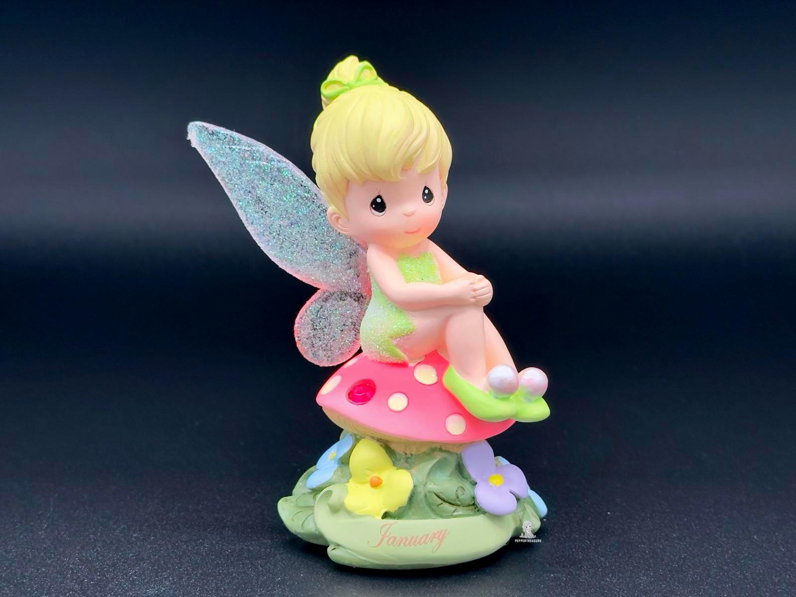 Disney Precious Moments Tinkerbell January Fairy Night Light Figurine Mushroom