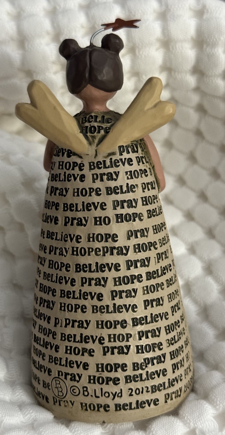 Angel “Believe Hope Pray C Figurine 4.25 Inches Tall